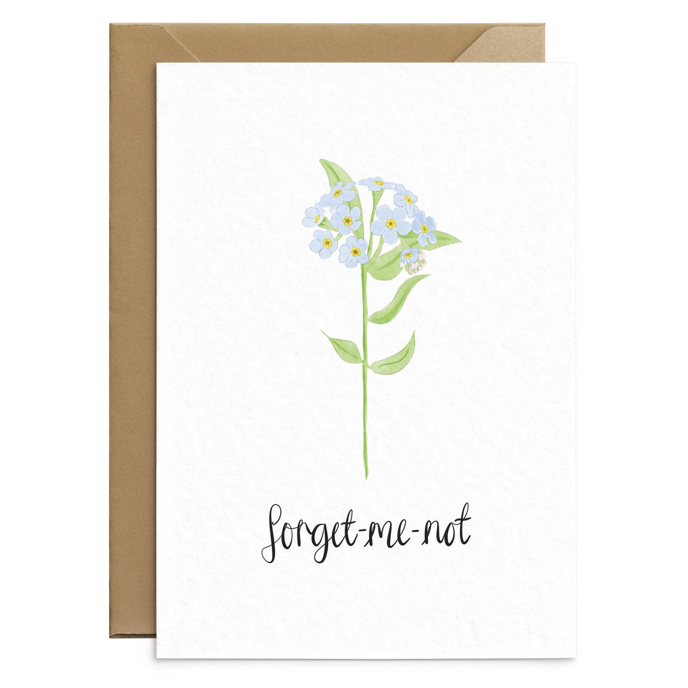 Forget Me Not Note Card - Poppins & Co.
