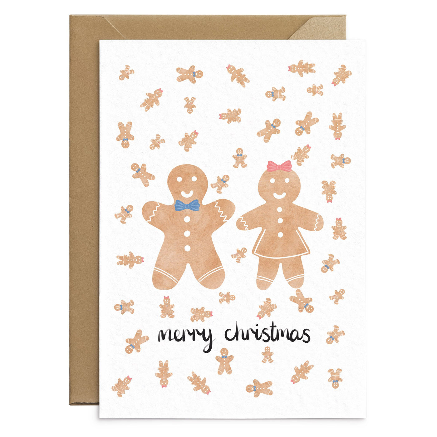 Gingerbread Man Christmas Card - Poppins & Co.