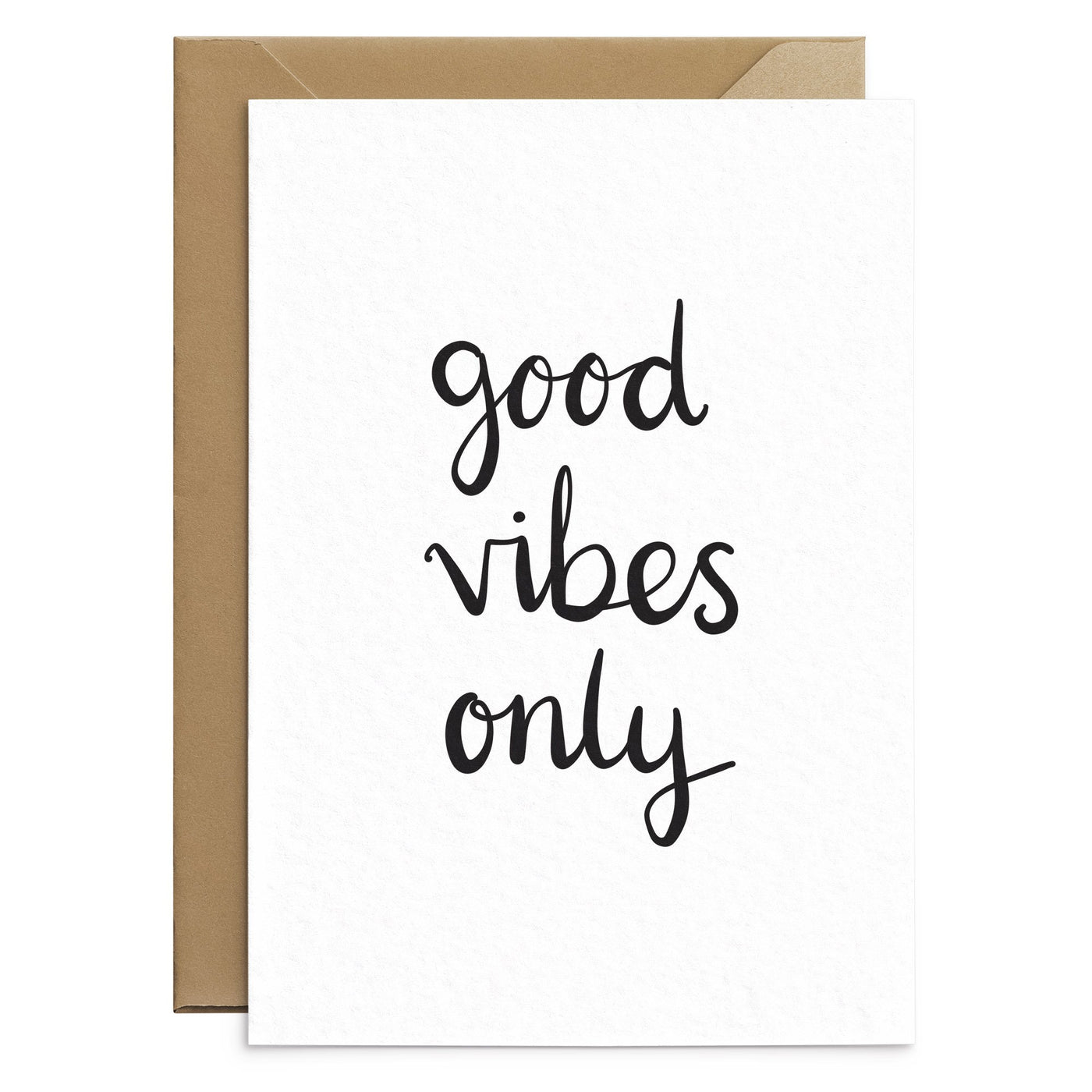 Good Vibes Only Card - Poppins & Co.