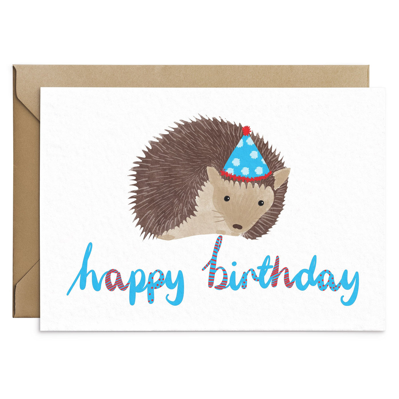 Hedgehog Birthday Card - Poppins & Co.