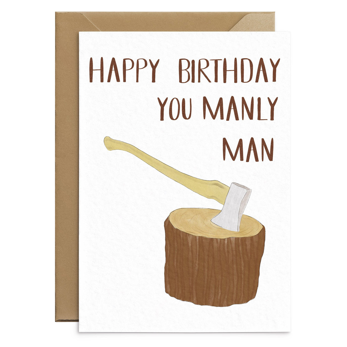 Manly Man Birthday Card - Poppins & Co.
