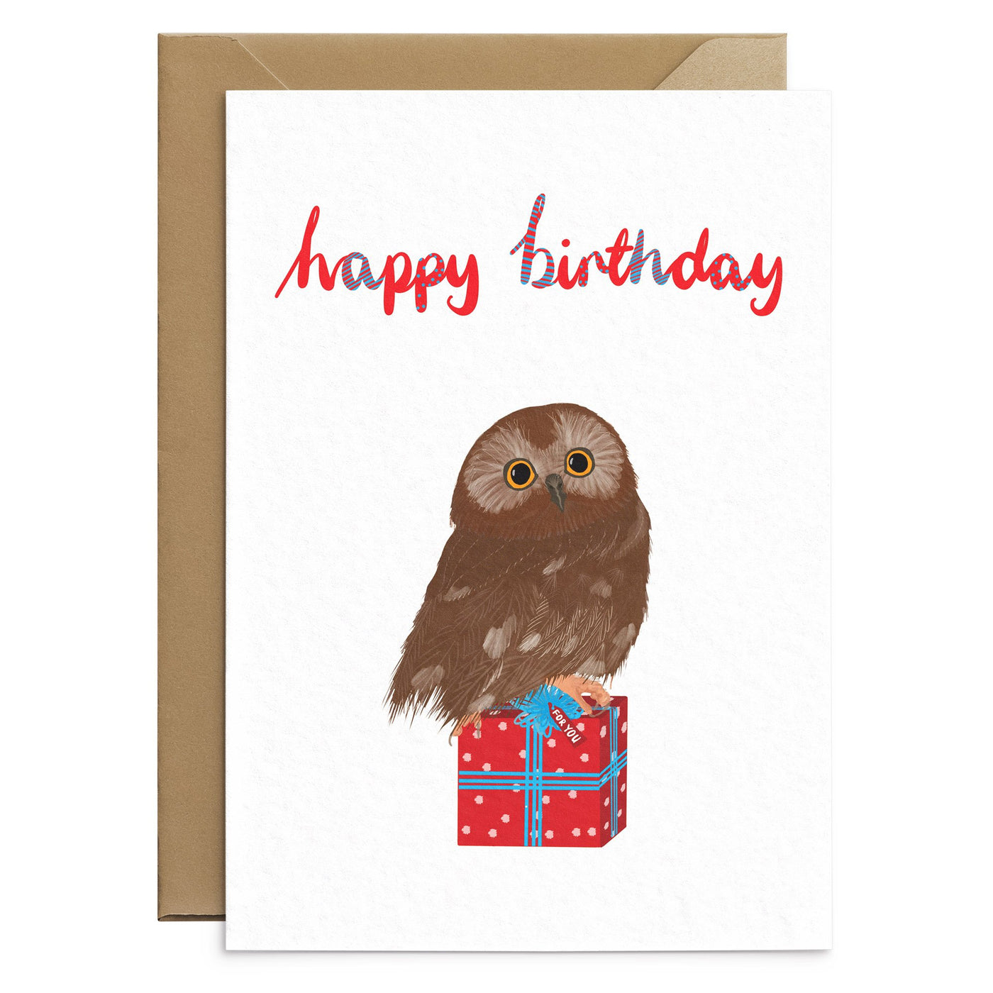 Cute Owl Birthday Card - Poppins & Co.
