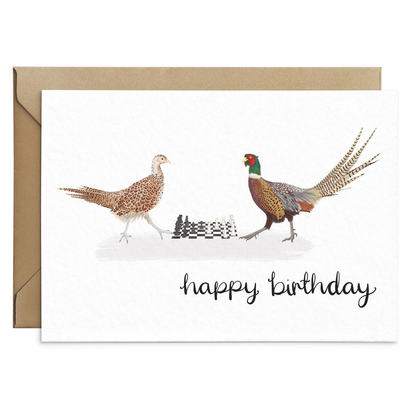 Funny Pheasants Birthday Card - Poppins & Co.