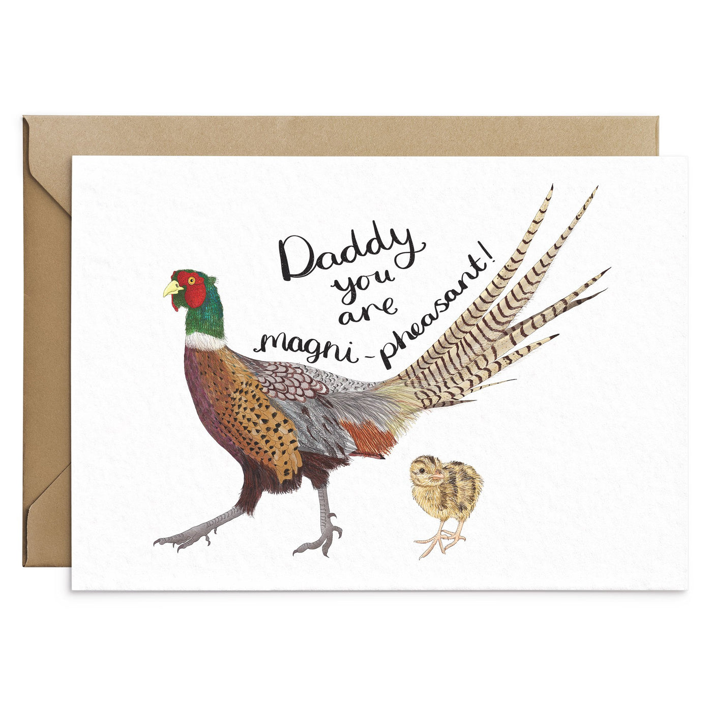 Funny Pheasant Dad Pun Card - Poppins & Co.