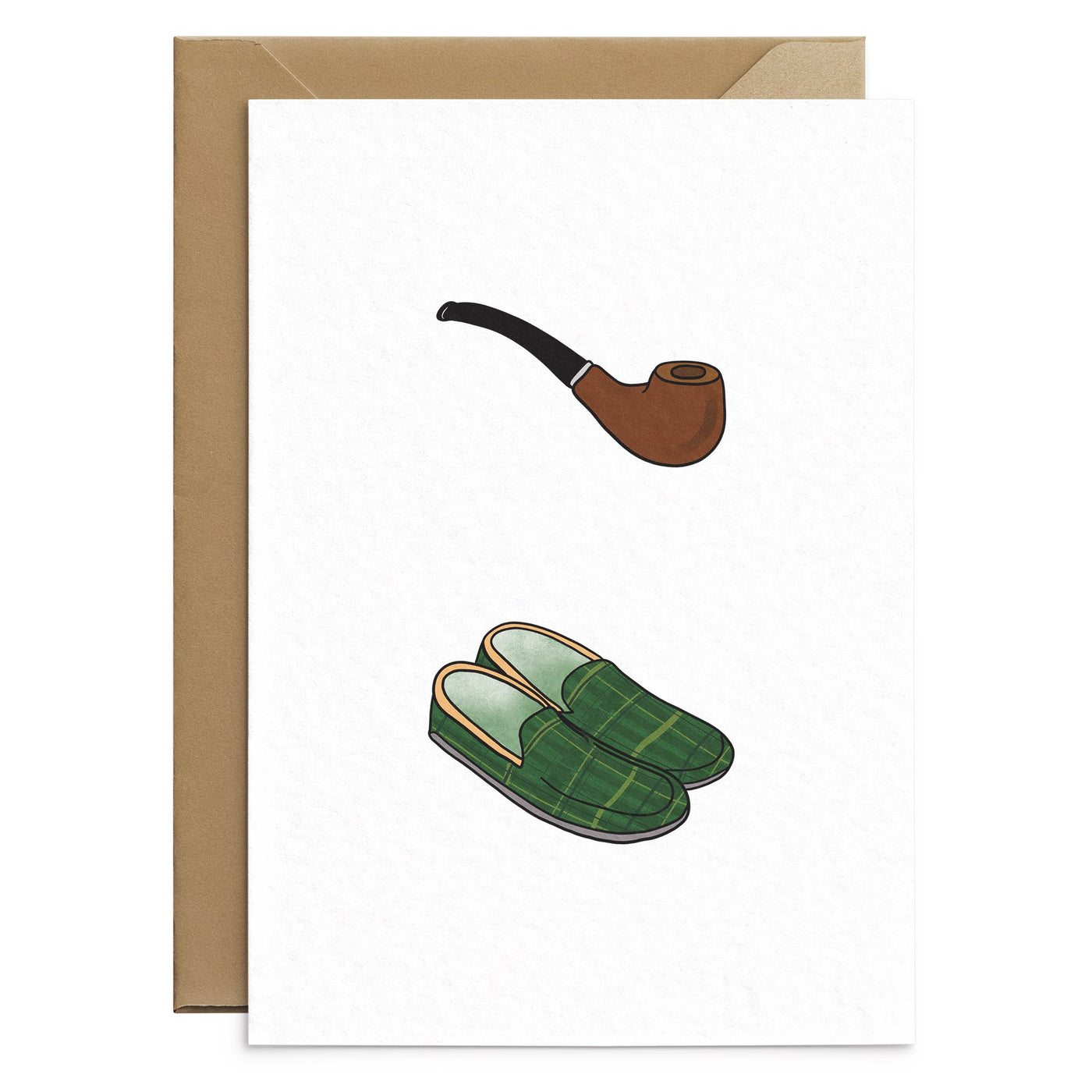 Pipe And Slippers Card - Poppins & Co.