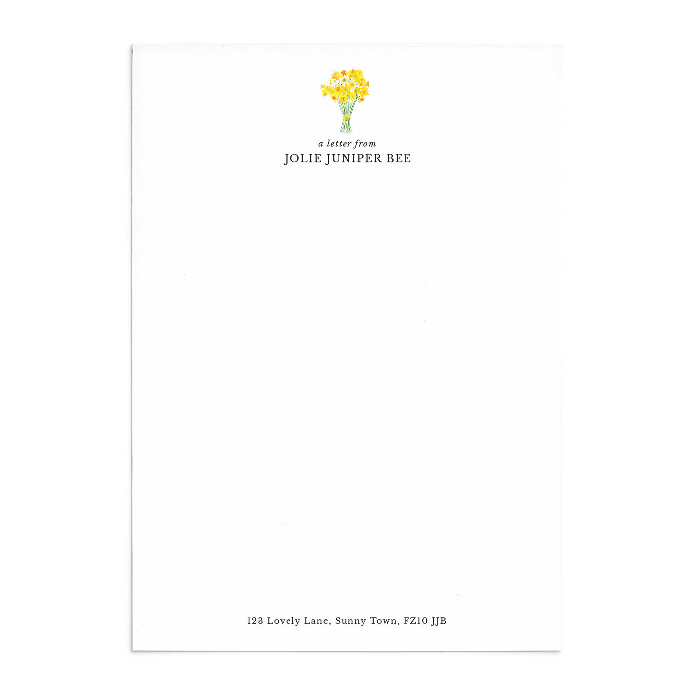 Spring Daffodils Writing Paper Set - Poppins & Co.