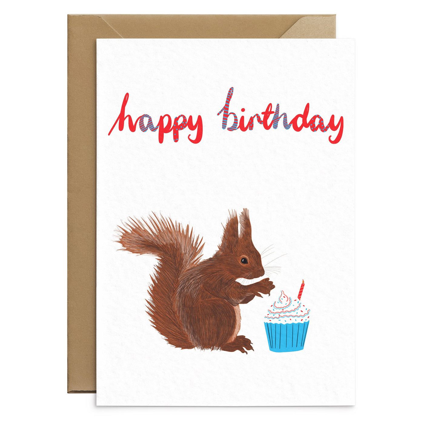 Squirrel Birthday Card - Poppins & Co.
