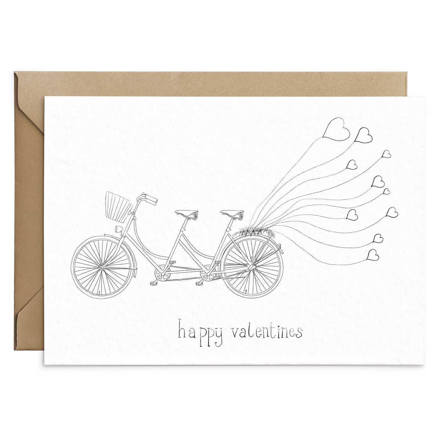 Tandem Valentines Card - Poppins & Co.