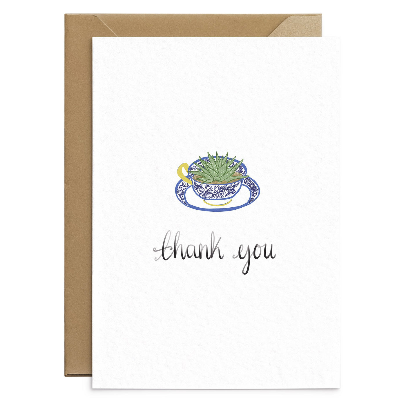 Willow Pattern China Thank You Card - Poppins & Co.