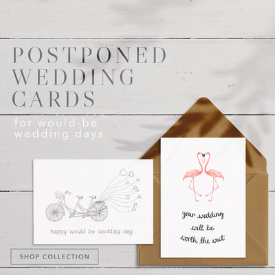 Postponed Wedding Cards - Poppins & Co.