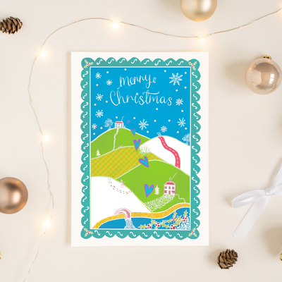 Colourful Long Distance Christmas Card