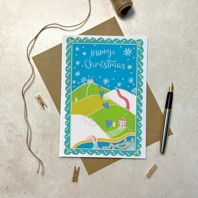 Colourful Long Distance Christmas Card