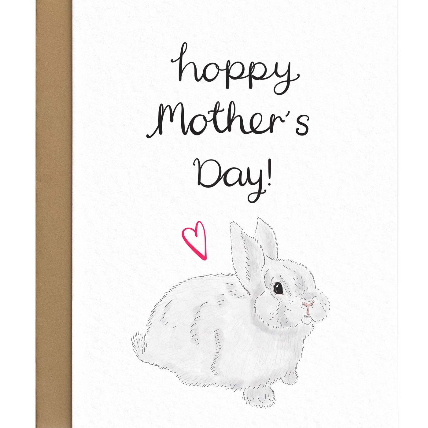 Hoppy Mother's Day Card - Bunny Rabbit Card For Mum