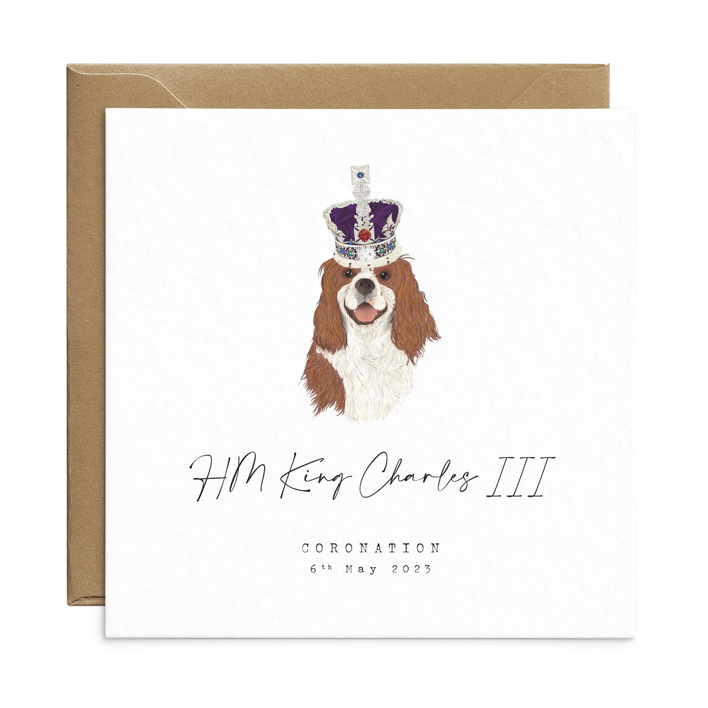 Cute-Illustration-King-Charles-Spaniel-Wearing-Crown-Jewels-King-Charles-Coronation-Greetings-Card-Poppins-and-co