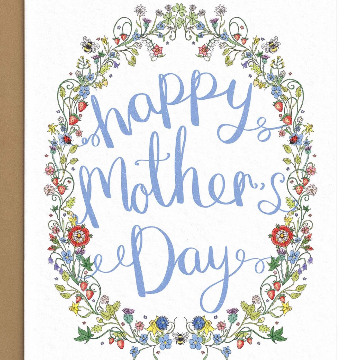 British Floral Mother's Day Card