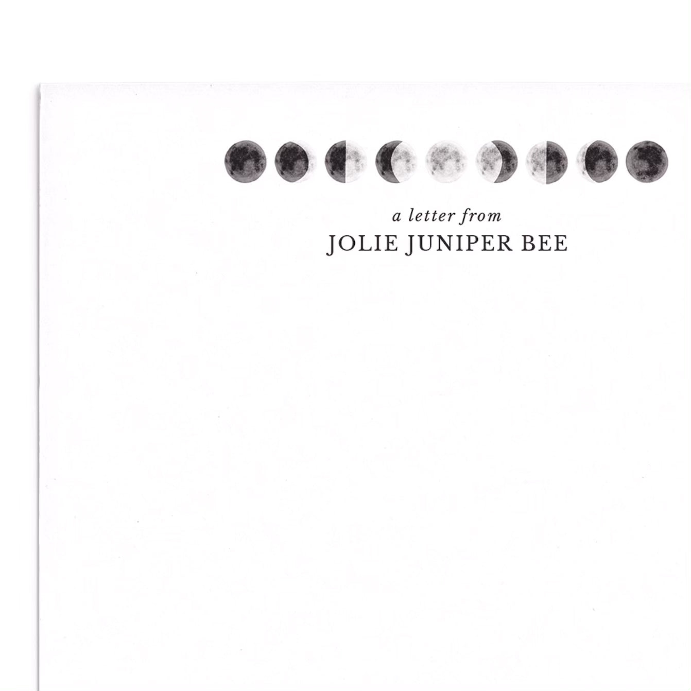 Moon Letter Writing Paper Set