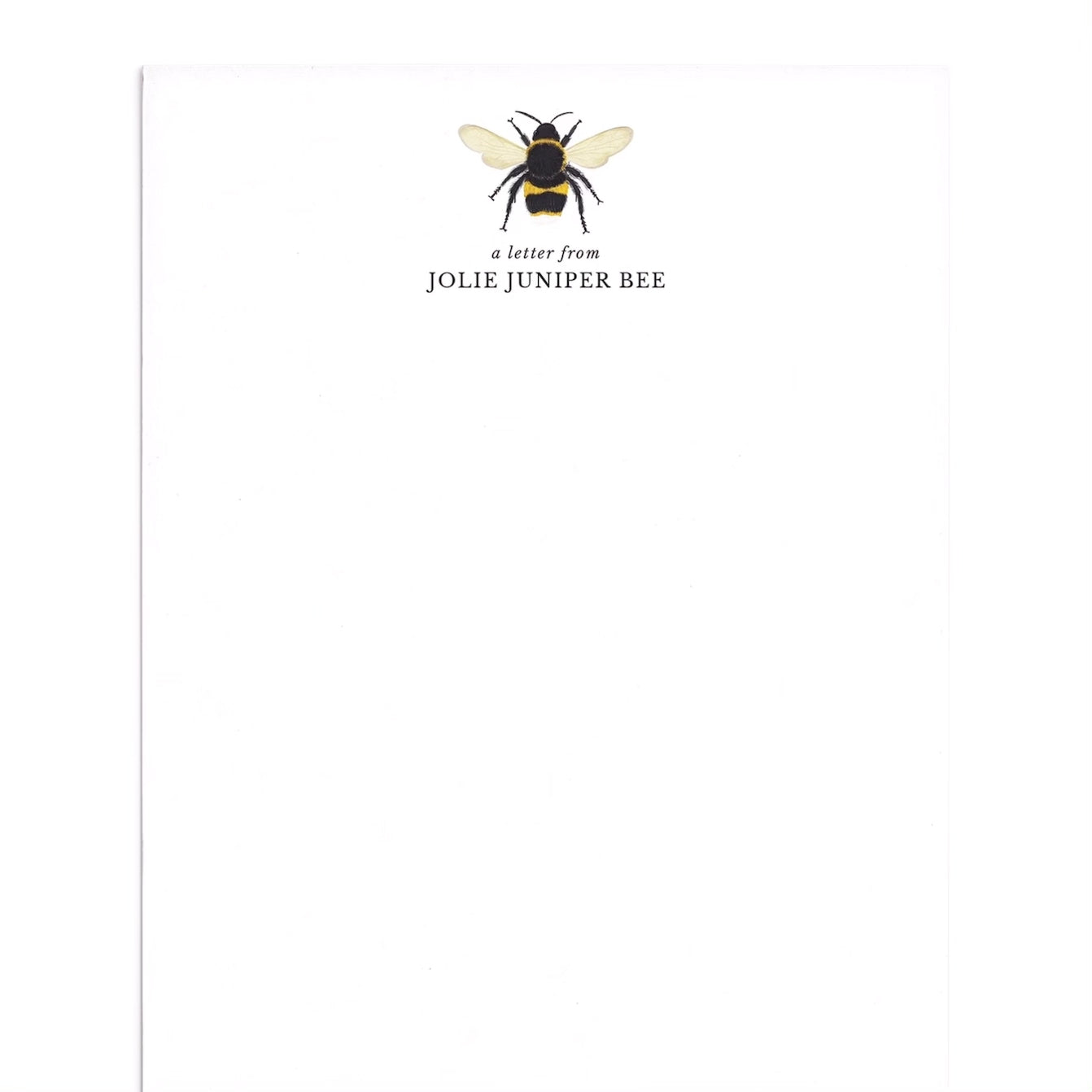 Bumble Bee Letter Writing Paper Set