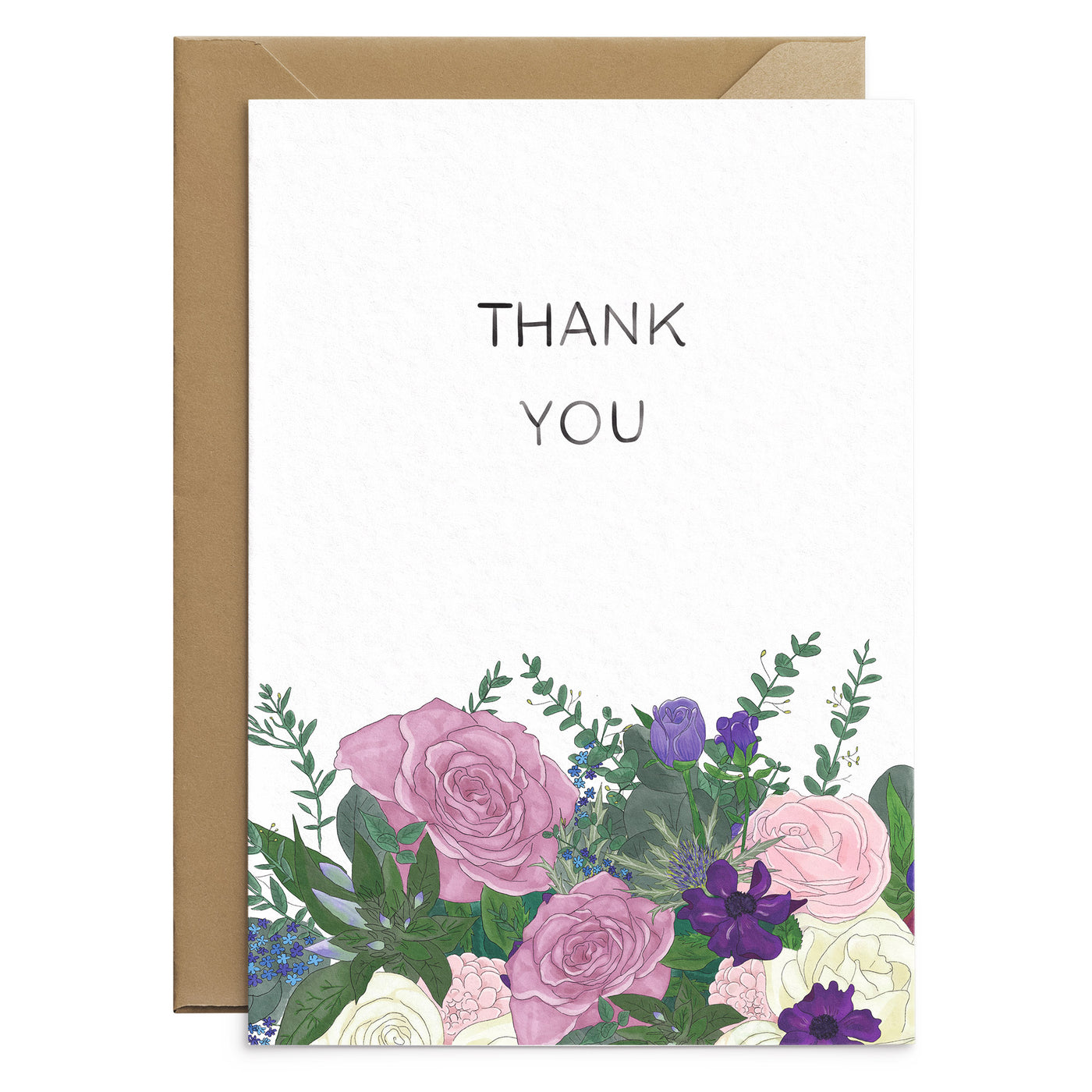 Pink-rose-purple-anemone-thank-you-card-floral-illustration-greetings-card-poppins-and-co