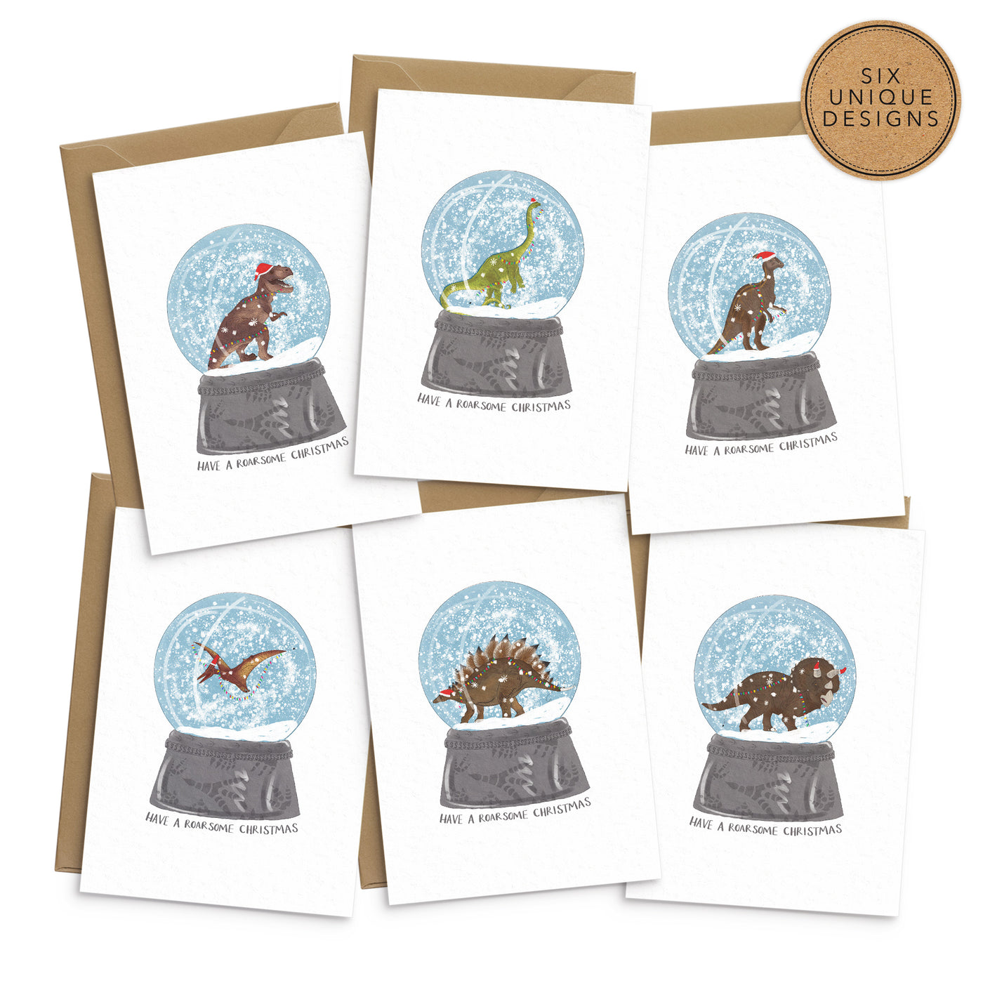 dinosaur-snow-globe-christmas-card-set-poppins-and-co