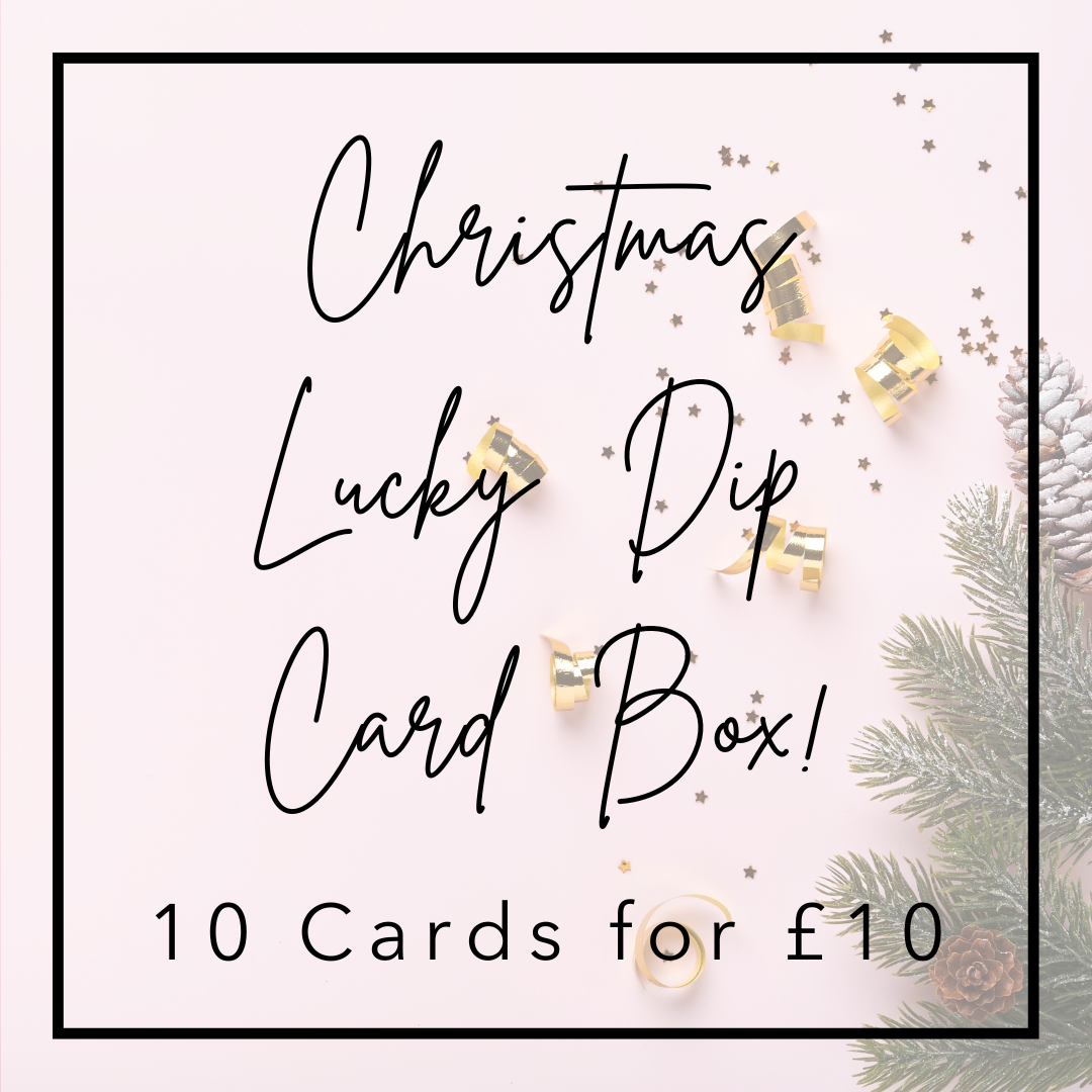 Lucky Dip Christmas Card Box - Greetings Card Offer - Poppins and co