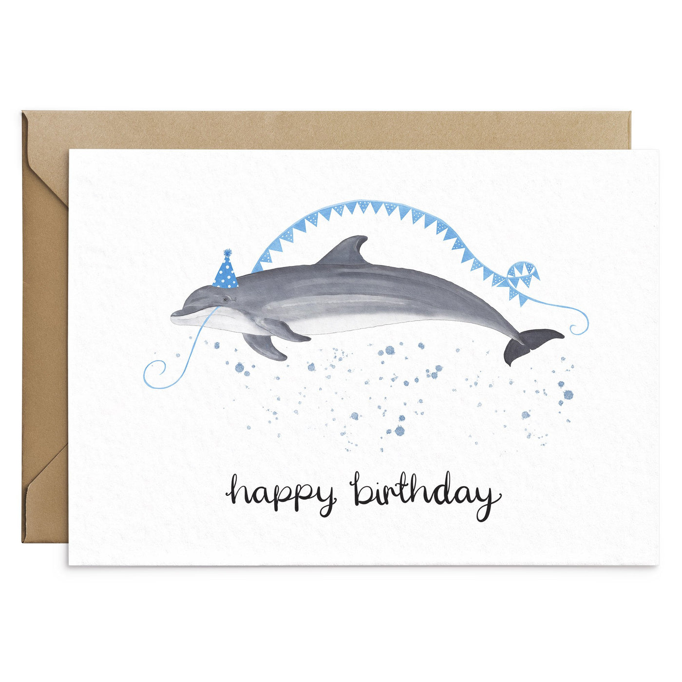 Dolphin Birthday Card - Poppins & Co.