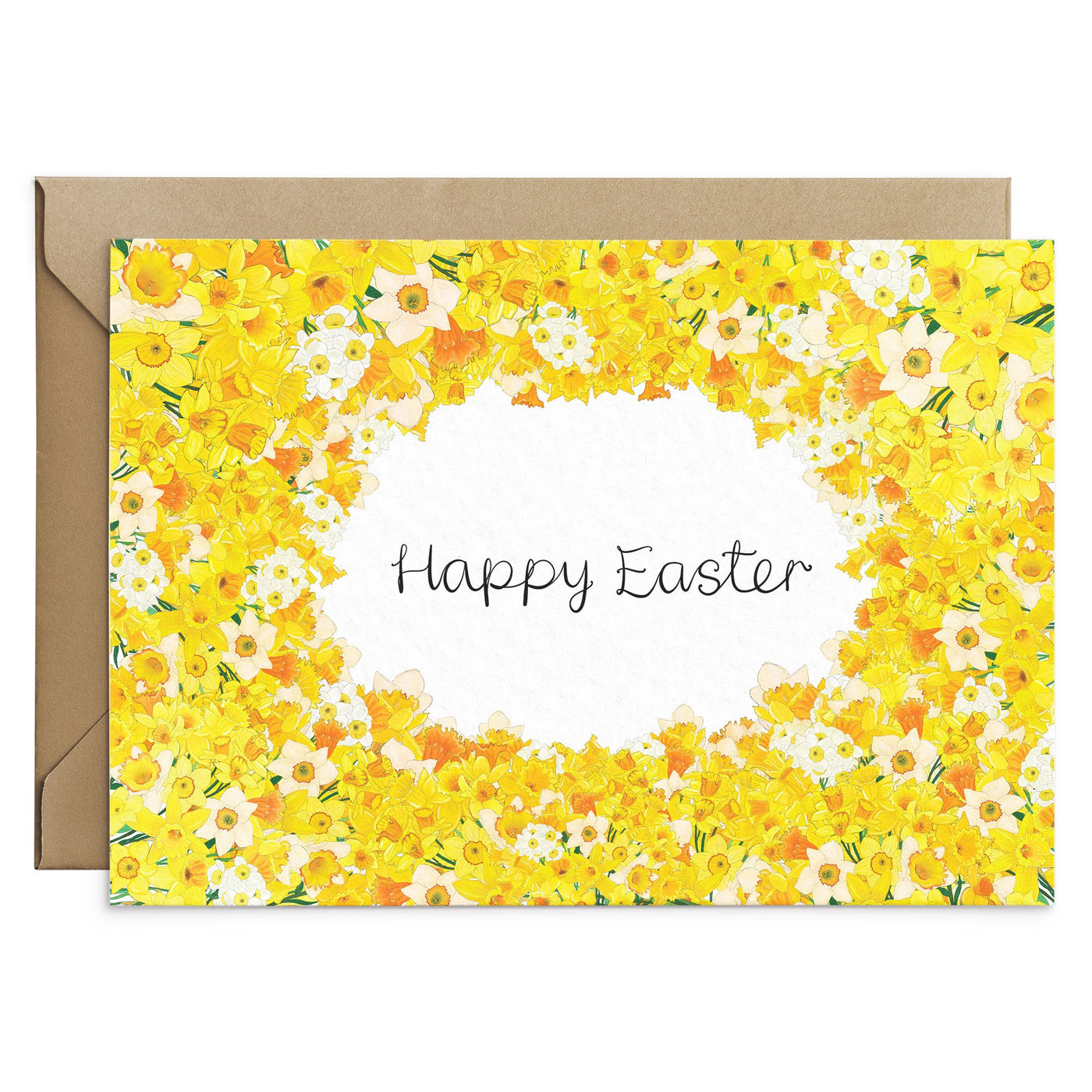 Happy Easter Daffodils Card - Poppins & Co.