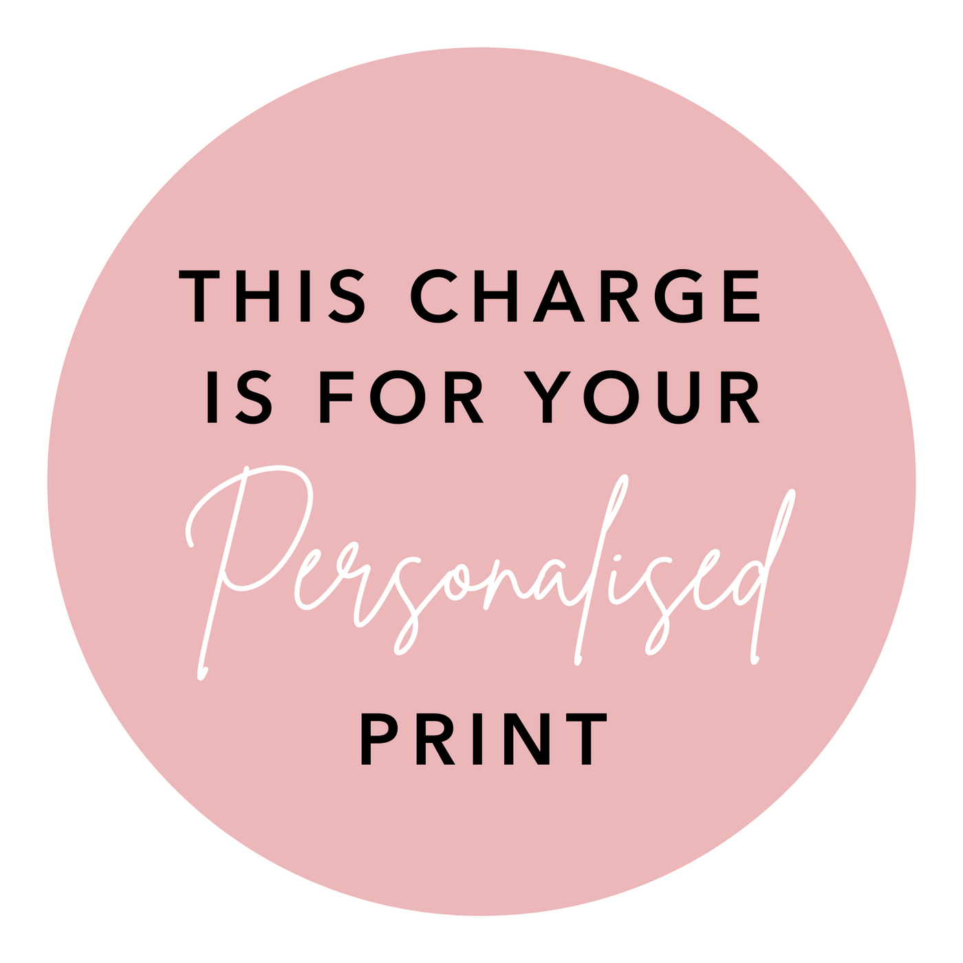 Personalised Print Fee