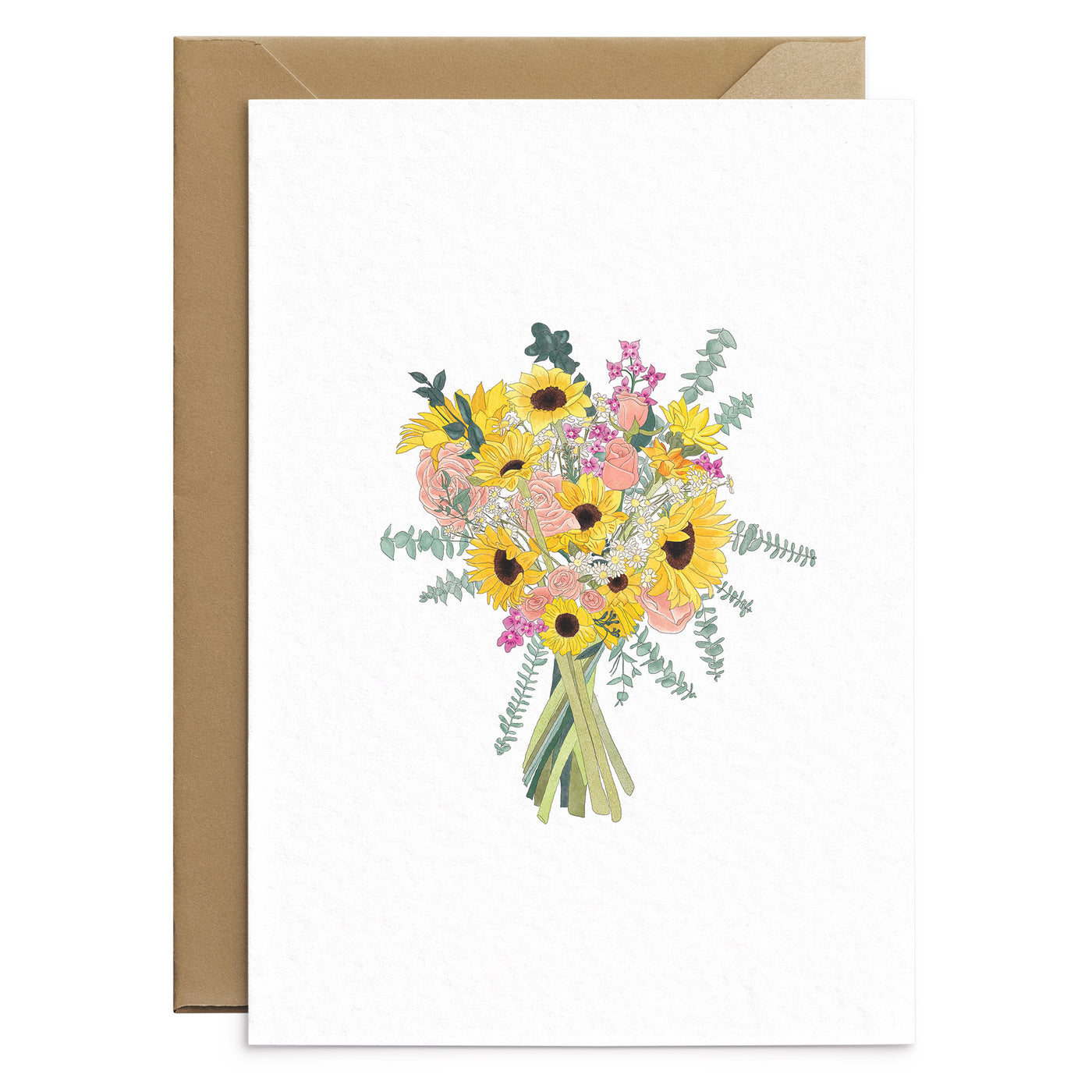 Sunflower Bouquet Everyday Greeting Card - Poppins & Co.