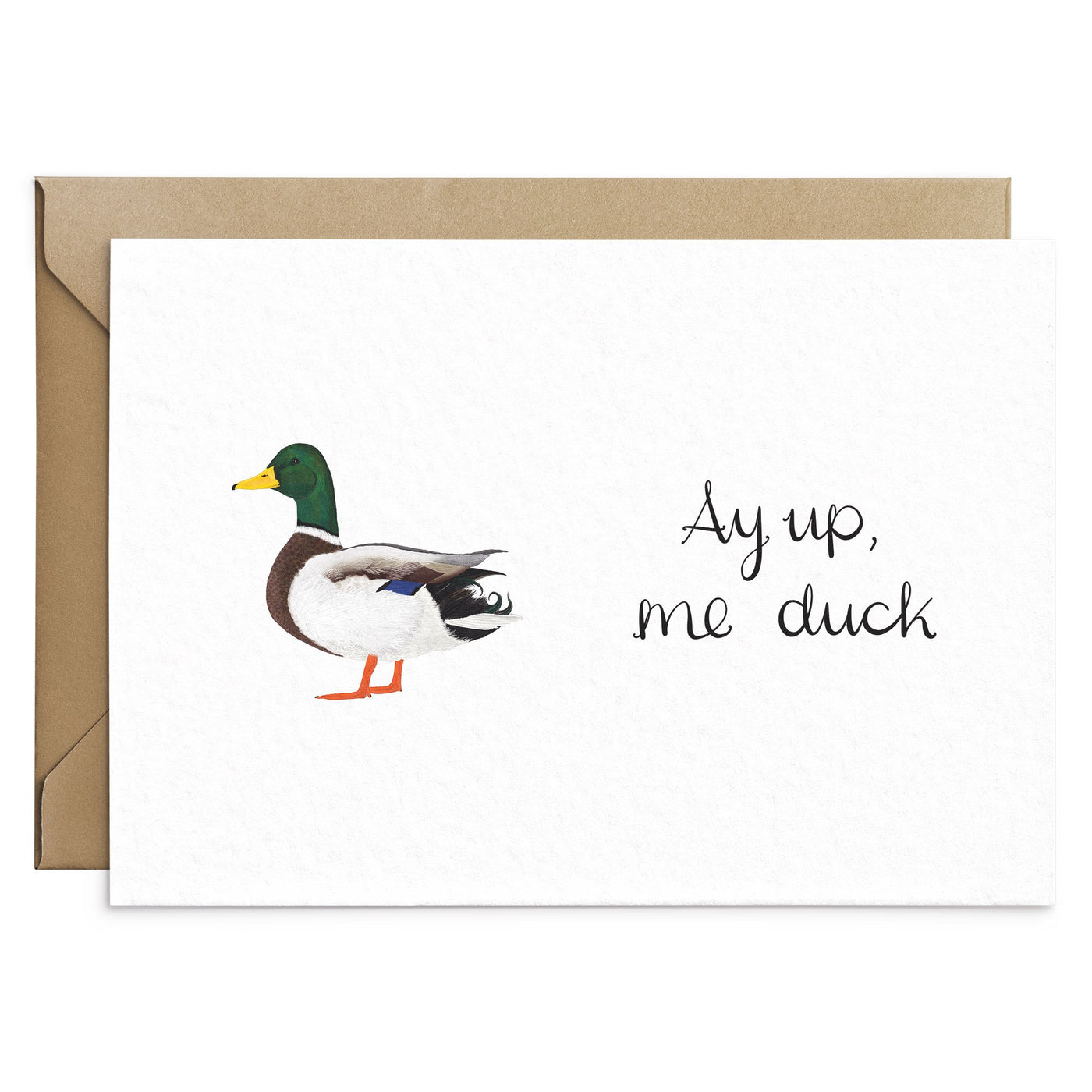 Ay Up Me Duck Card - Poppins & Co.