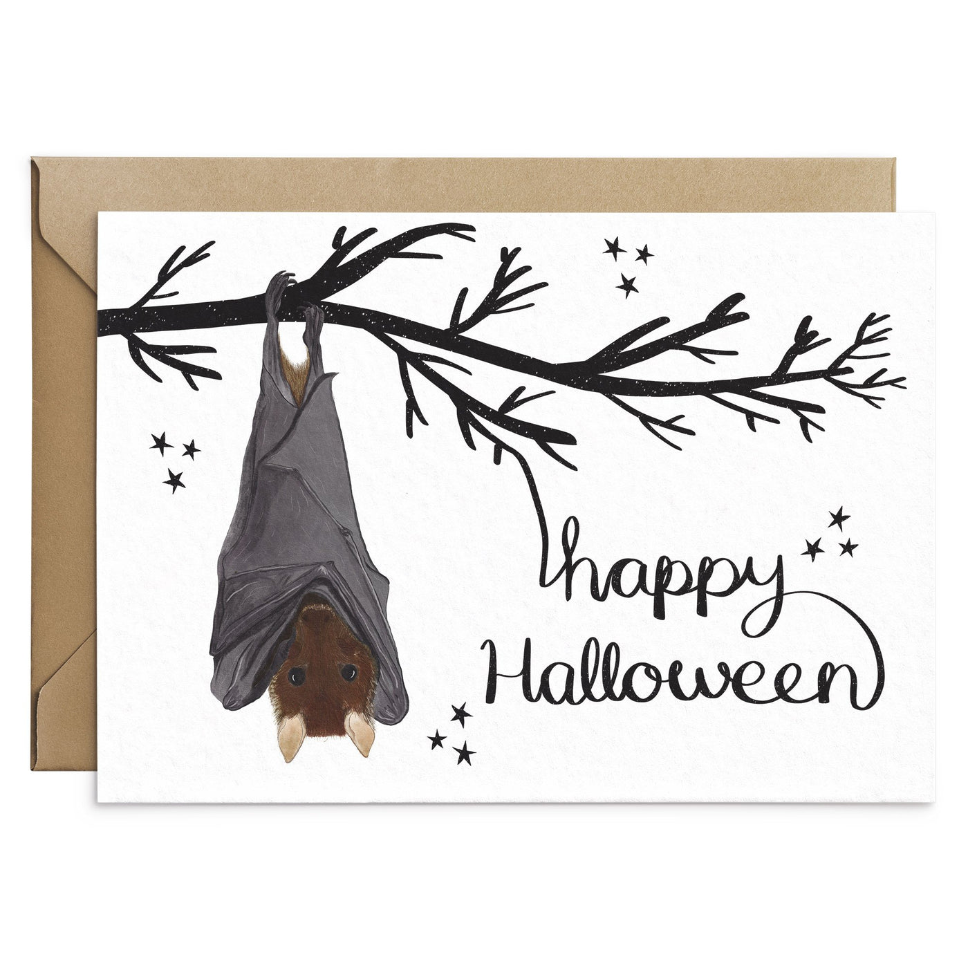 Bat Halloween Card - Poppins & Co.