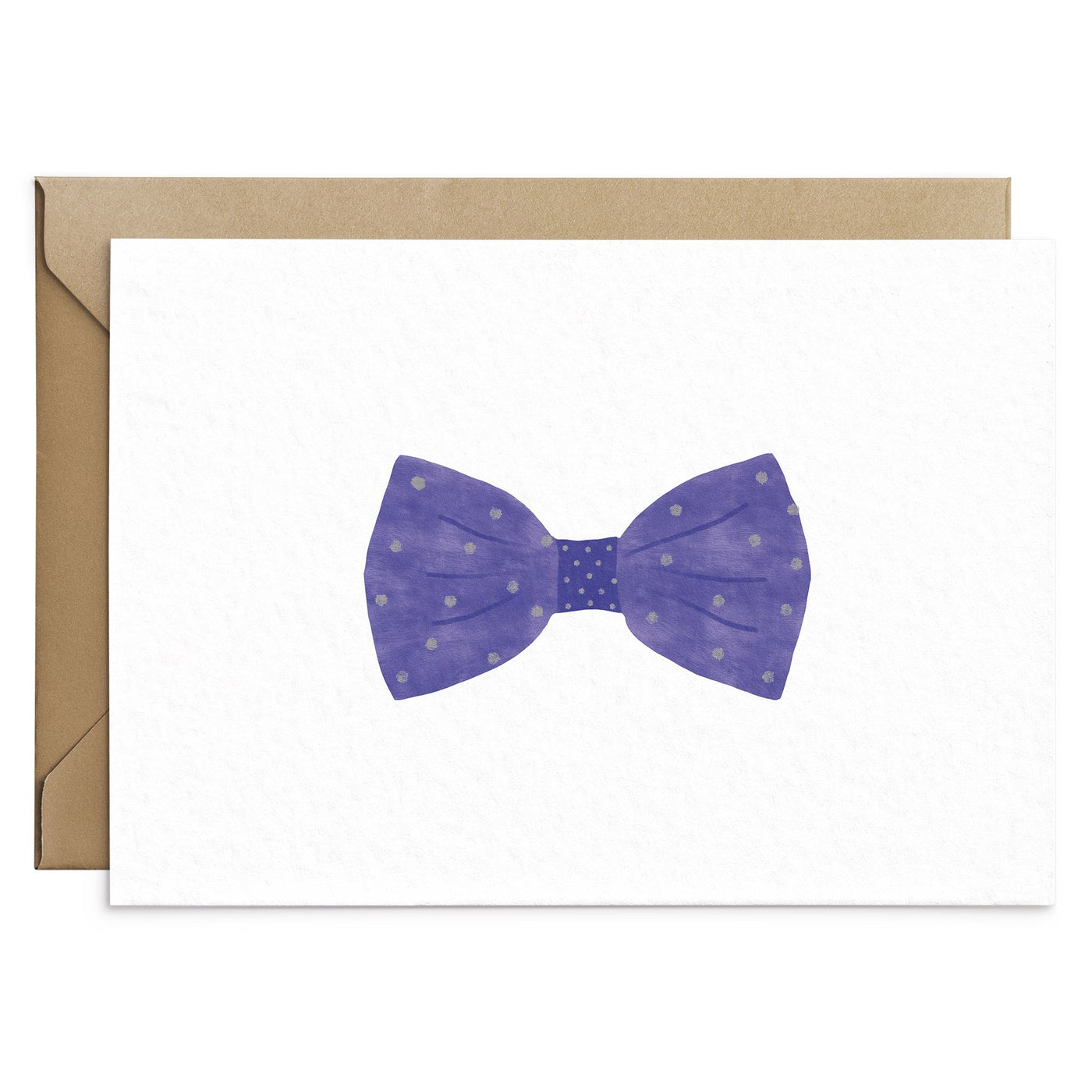 Blue Bow Tie Card - Poppins & Co.