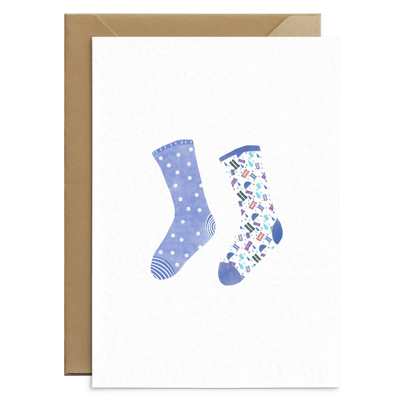Odd Socks Card Rainy Day - Poppins & Co.