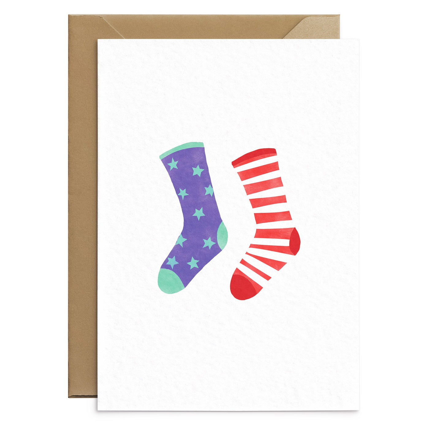 Odd Socks Stars and Stripes Card - Poppins & Co.