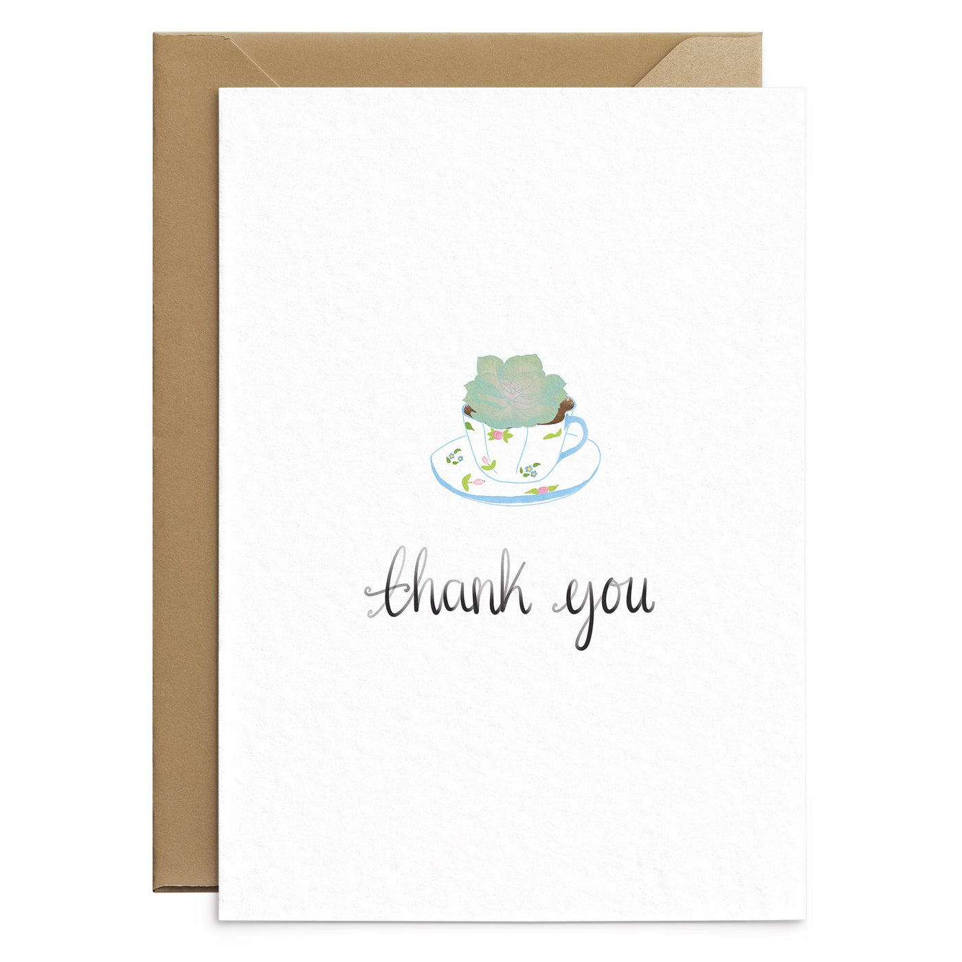 Tea Cup Thank You Card - Poppins & Co.