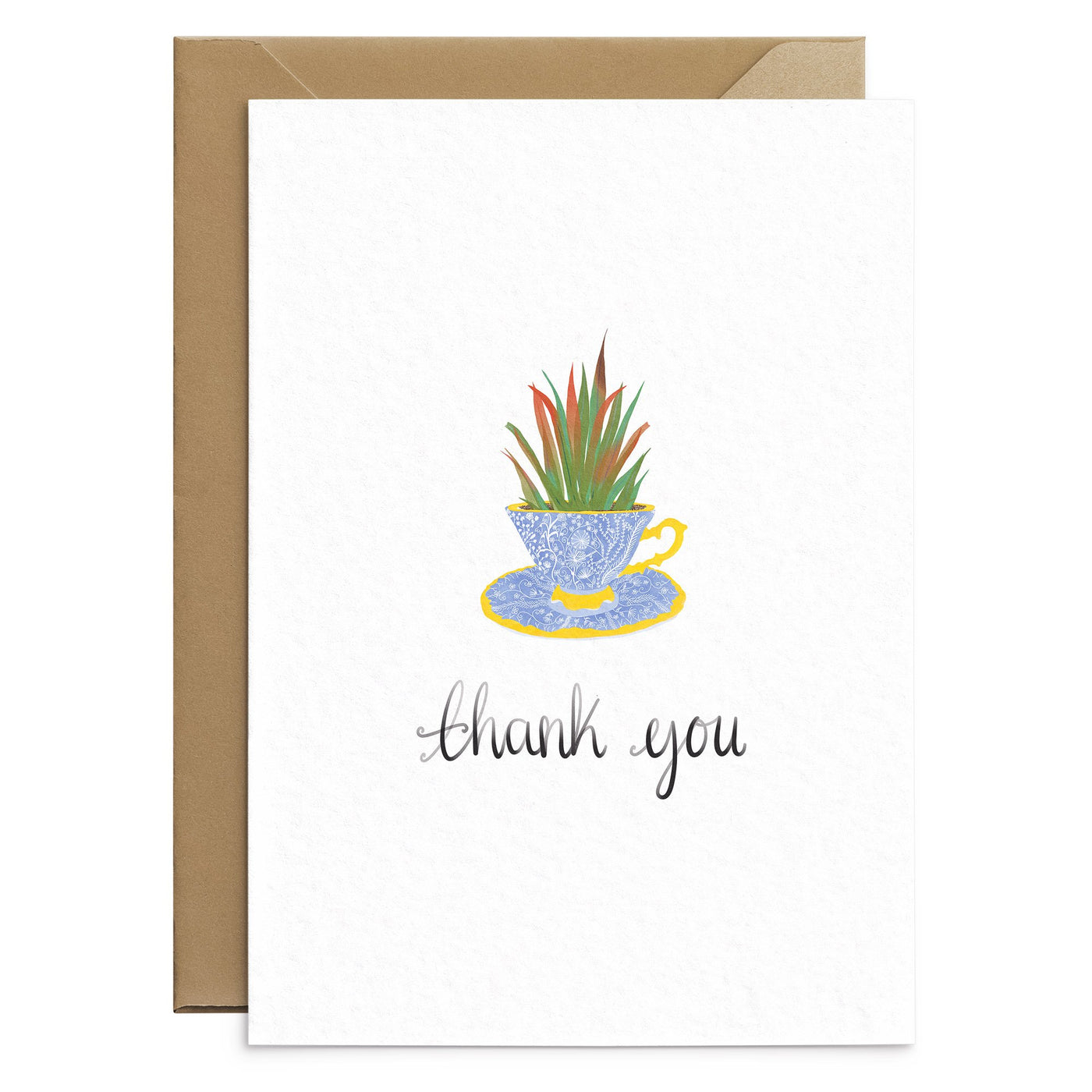 Succulent Thank You Card - Poppins & Co.
