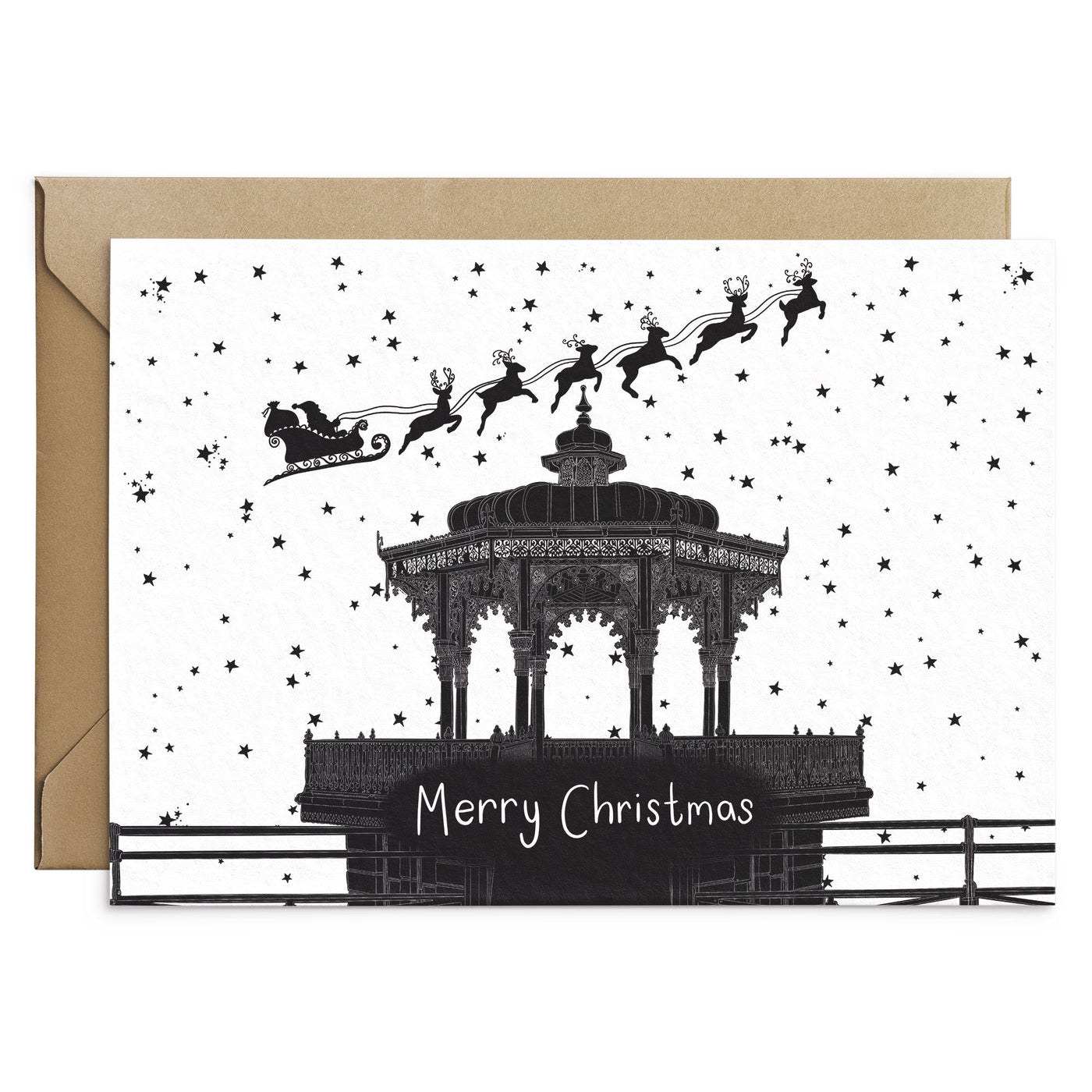 Brighton Bandstand Christmas Card - Poppins & Co.
