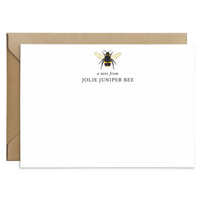 Bumble Bee Personalised Note Cards - Poppins & Co.