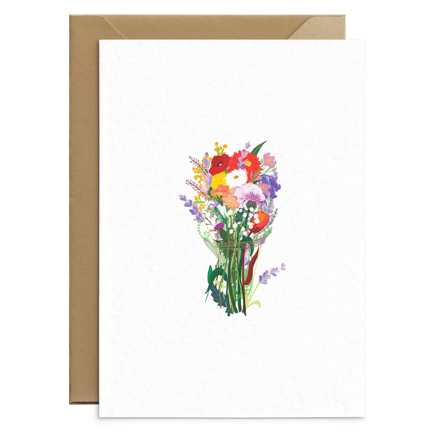 Bunch of Flowers Card Blank - Poppins & Co.