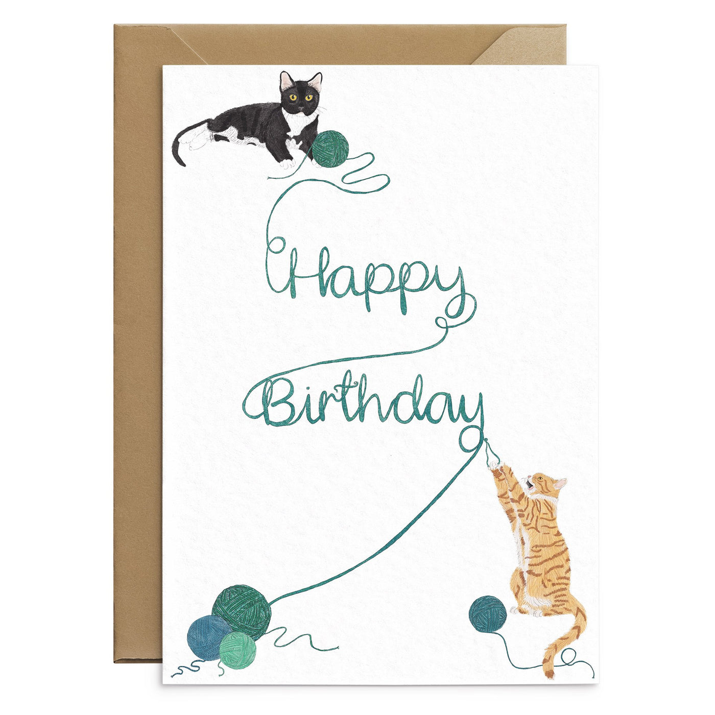 Happy Birthday Cat Card - Poppins & Co.
