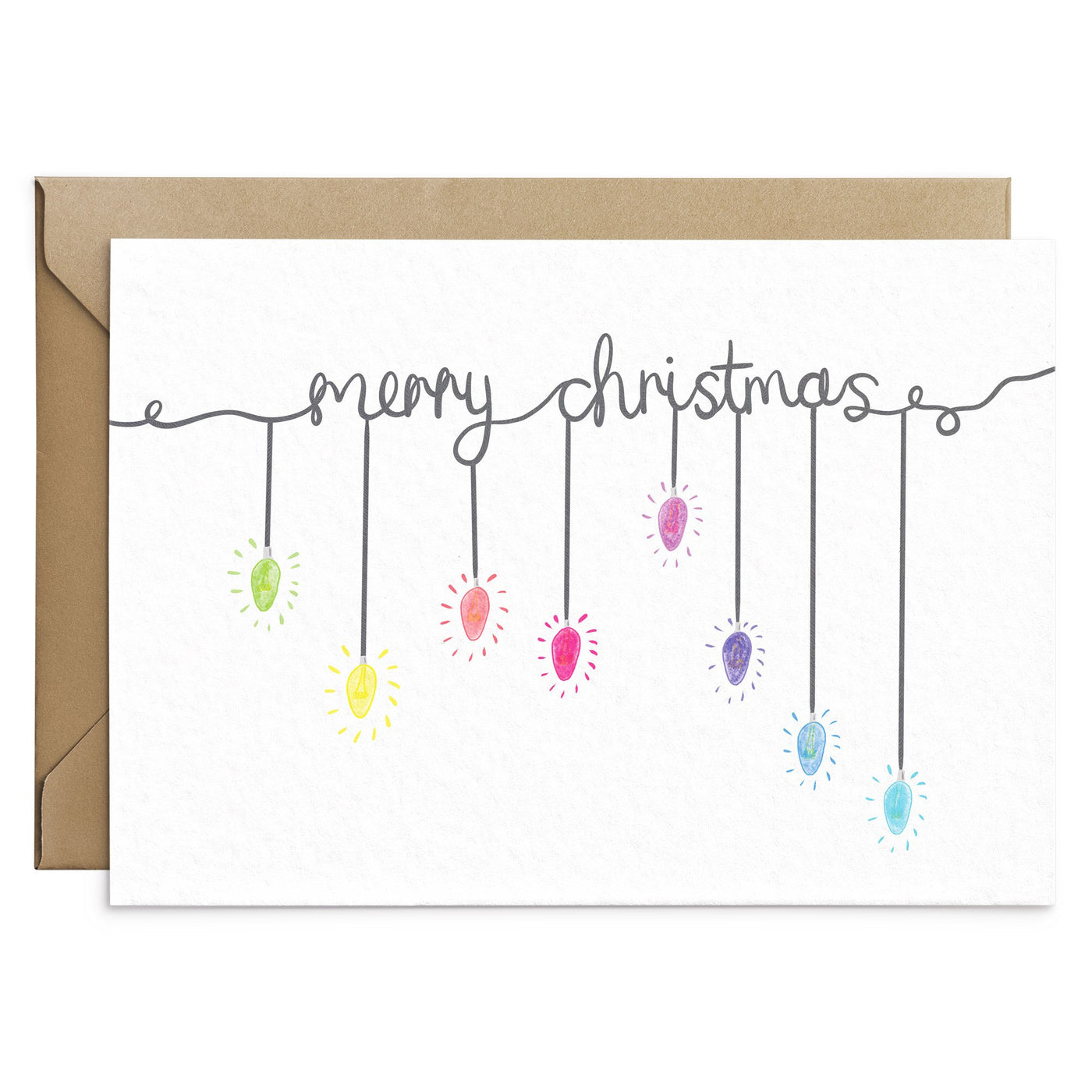 Christmas Lights Card - Poppins & Co.