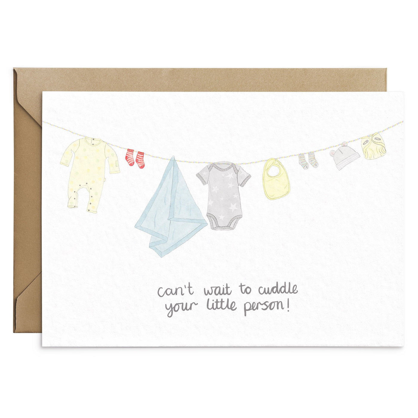 Cute New Baby Shower Card - Poppins & Co.