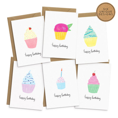 Cup Cake Birthday Card Set - Poppins & Co.