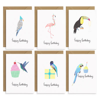 Cute Birds Birthday Card Set - Poppins & Co.