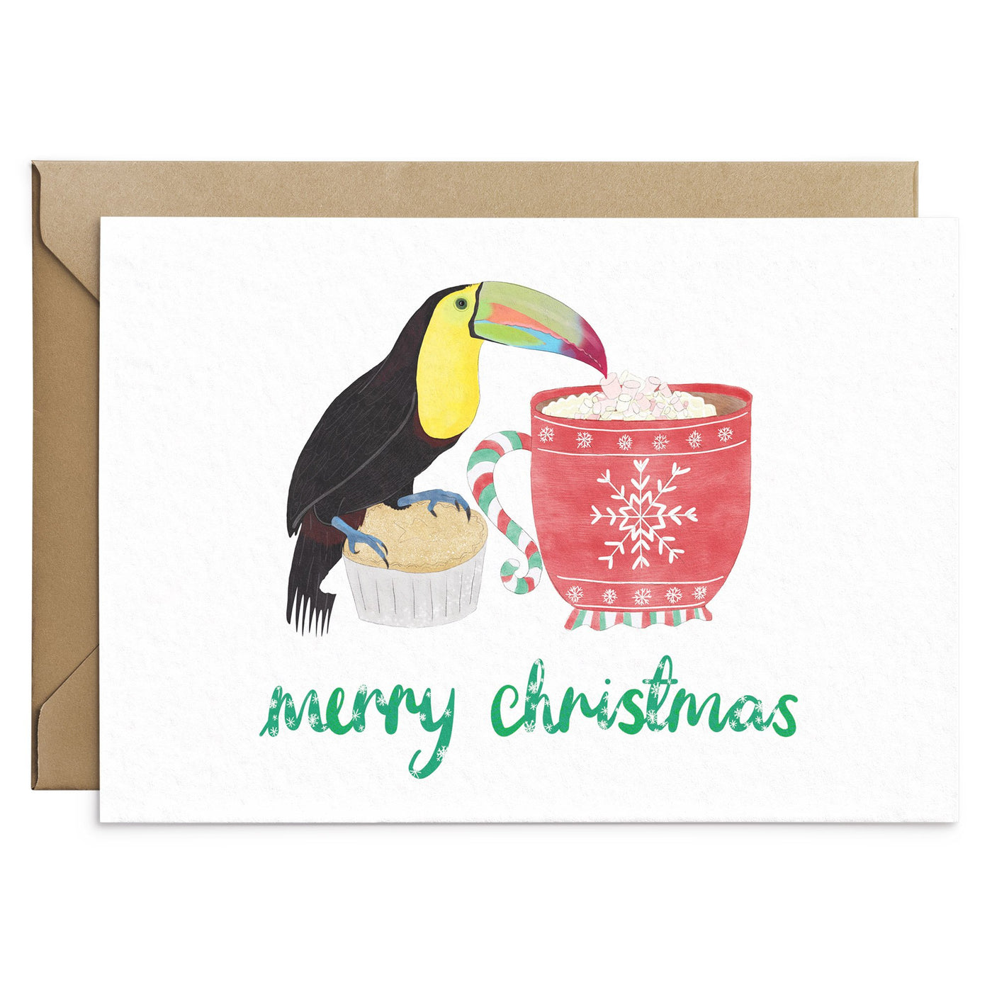 Cute Toucan Christmas Card - Poppins & Co.