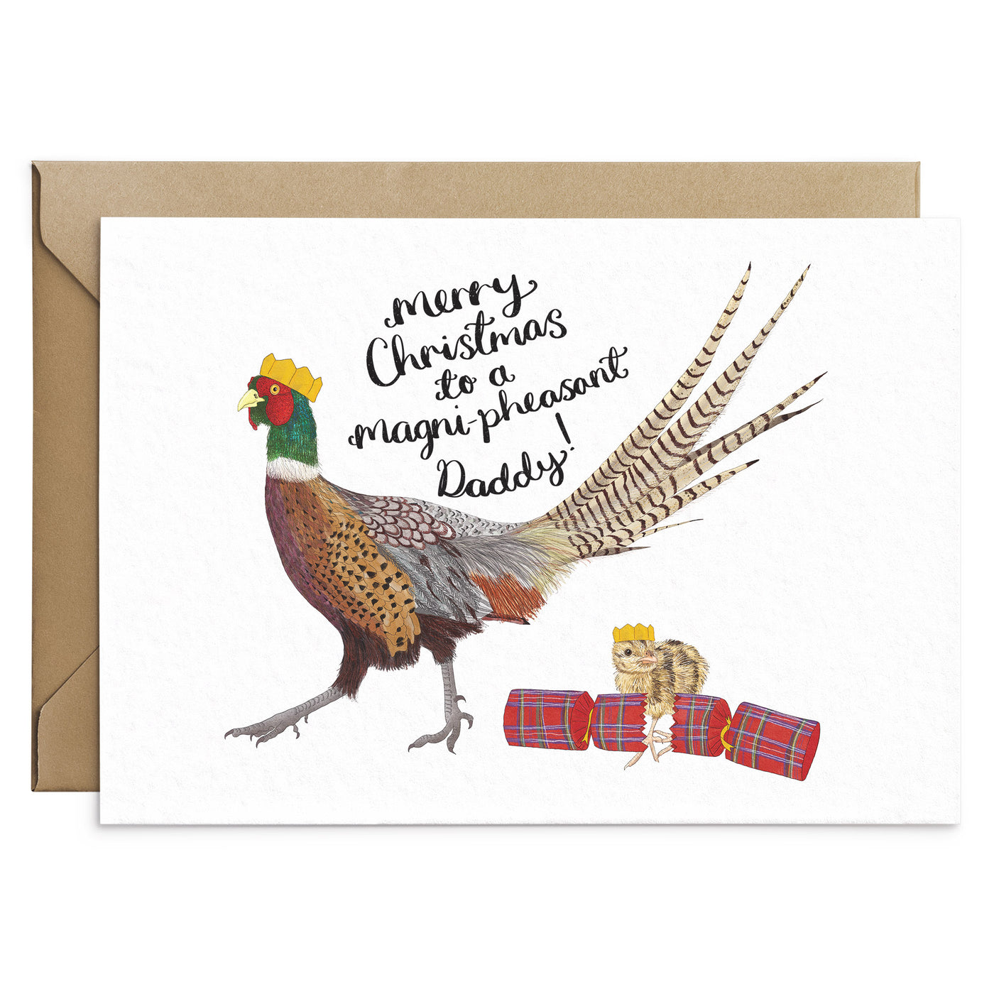 Daddy Pheasant Christmas Card - Poppins & Co.