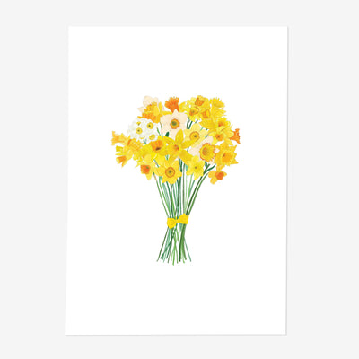 Daffodils Floral Art Print - Poppins & Co.