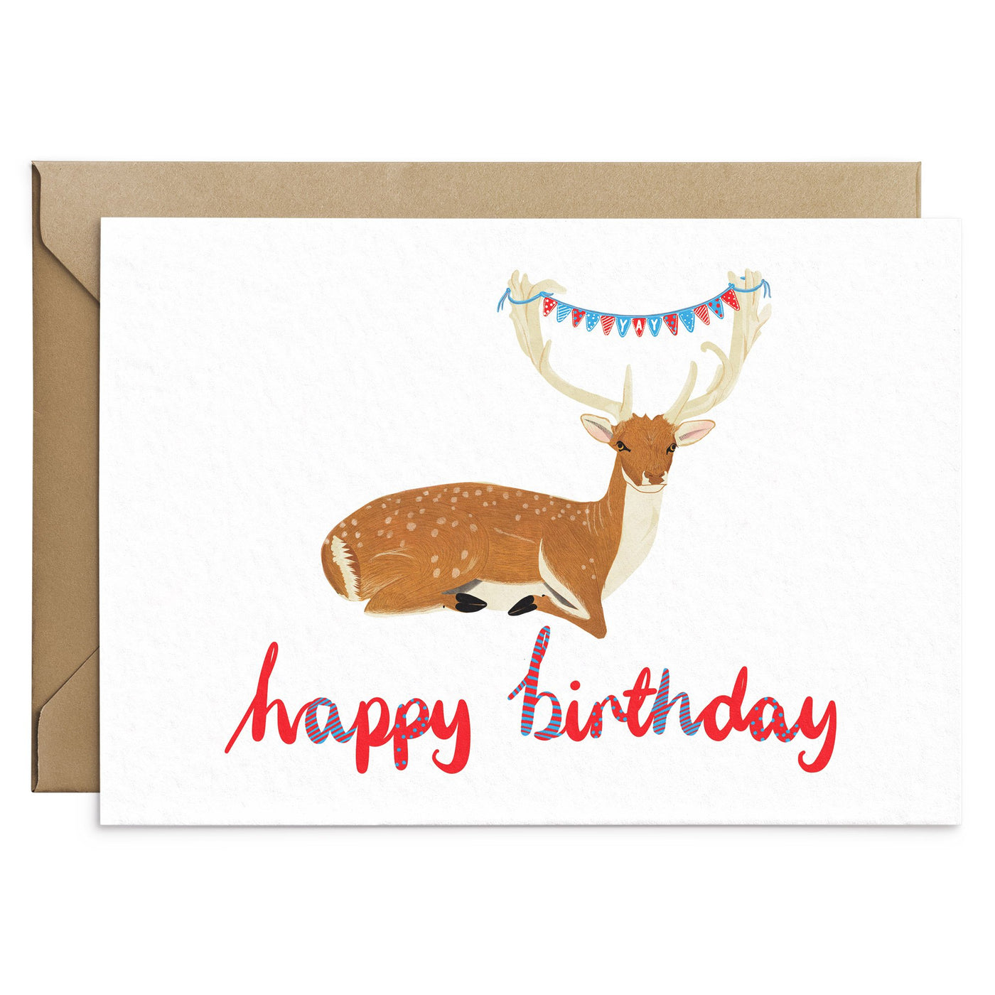 Cute Deer Birthday Card - Poppins & Co.