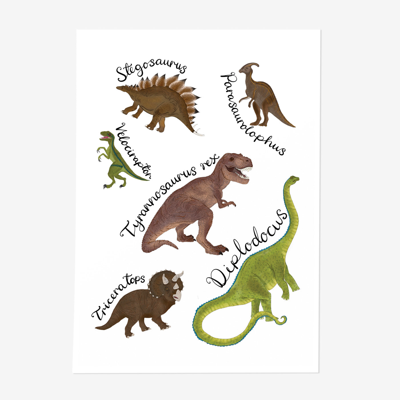 Dinosaur Nursery Art Print (Unframed) - Poppins & Co.