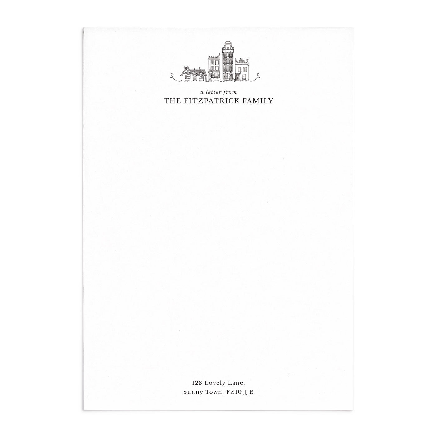 Family Home Letter Writing Paper Set - Poppins & Co.