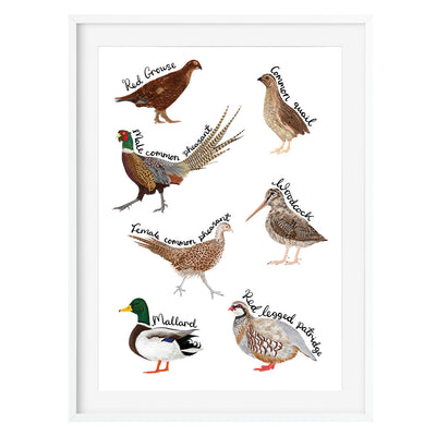 Game Bird Art Print (Framed) - Poppins & Co.